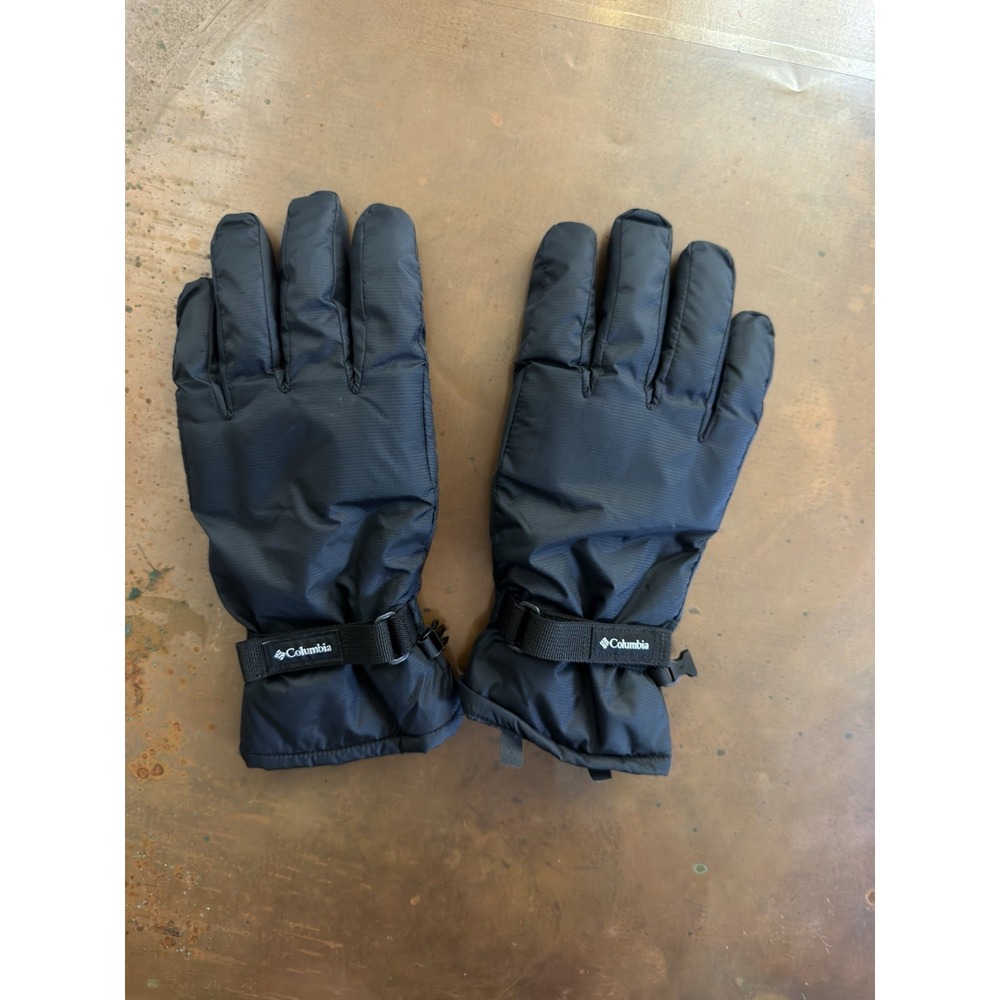 Columbia Unisex XL Black Insulated Winter Ski Snow Gloves Adjustable Wrist